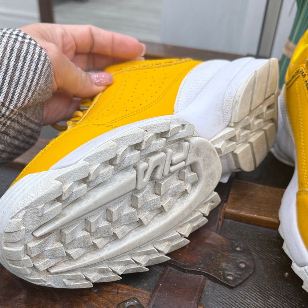 Fila Vibrant Yellow Athletic Shoes - Picture 10 of 12
